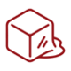 Icon of a melting ice cube.
