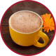 Una imagen con contorno color rojo de manos sosteniendo semillas de cacao